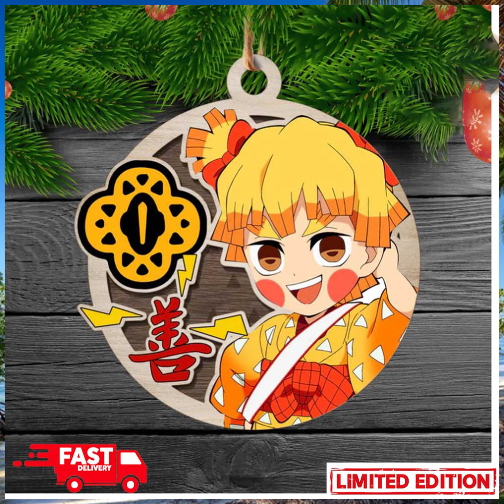Demon Slayer Zenitsu Agatsuma Christmas Tree Decorations Xmas Gift For Fans Ornament Demon Slayer Zenitsu Agatsuma Christmas Tree Decorations Xmas Gift For Fans Ornament