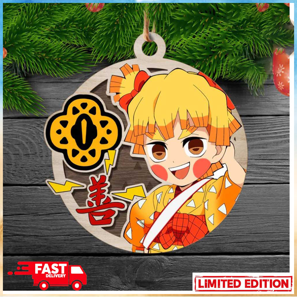 Demon Slayer Zenitsu Agatsuma Christmas Tree Decorations Xmas Gift For Fans Ornament Demon Slayer Zenitsu Agatsuma Christmas Tree Decorations Xmas Gift For Fans Ornament
