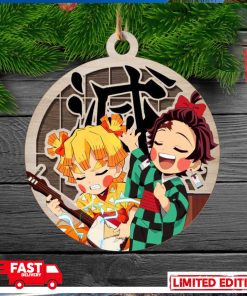 Demon Slayer Zenitsu Agatsuma x Tanjiro Kamado Christmas Tree Decorations Ornament