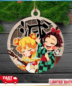 Demon Slayer Zenitsu Agatsuma x Tanjiro Kamado Christmas Tree Decorations Ornament