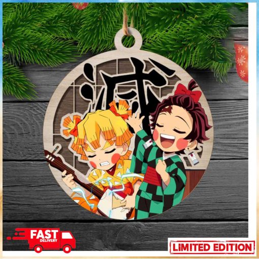 Demon Slayer Zenitsu Agatsuma x Tanjiro Kamado Christmas Tree Decorations Ornament