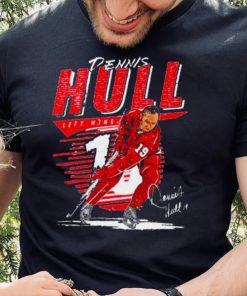 Dennis Hull Detroit Red Wings Comet signature shirt