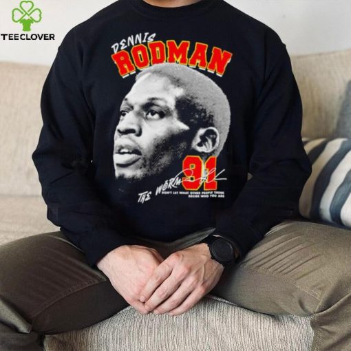 Dennis Rodman 91 Chicago Bulls basketball the Worm signature graphic hoodie, sweater, longsleeve, shirt v-neck, t-shirt