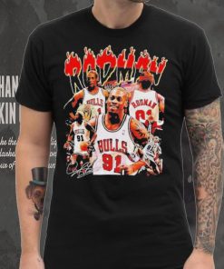 Dennis rodman chicago bulls basketball graphic signature T hoodie, sweater, longsleeve, shirt v-neck, t-shirt