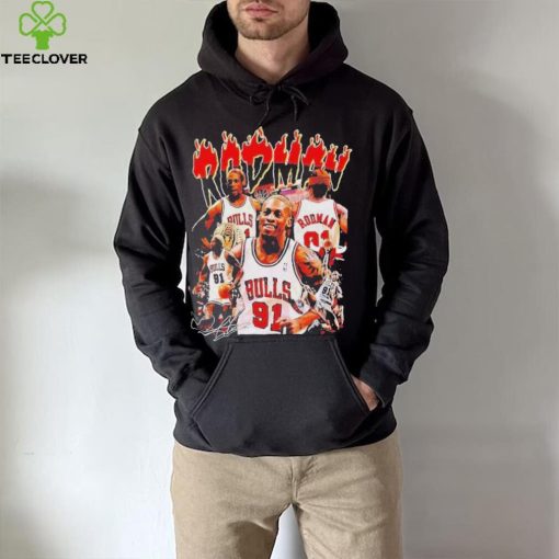 Dennis rodman chicago bulls basketball graphic signature T hoodie, sweater, longsleeve, shirt v-neck, t-shirt