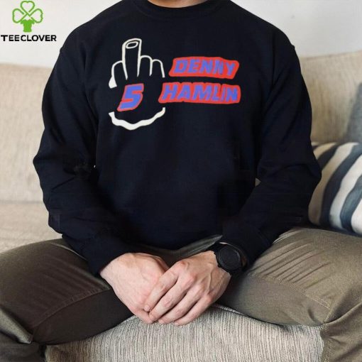 Denny Hamlin 5 Middle finger hoodie, sweater, longsleeve, shirt v-neck, t-shirt]