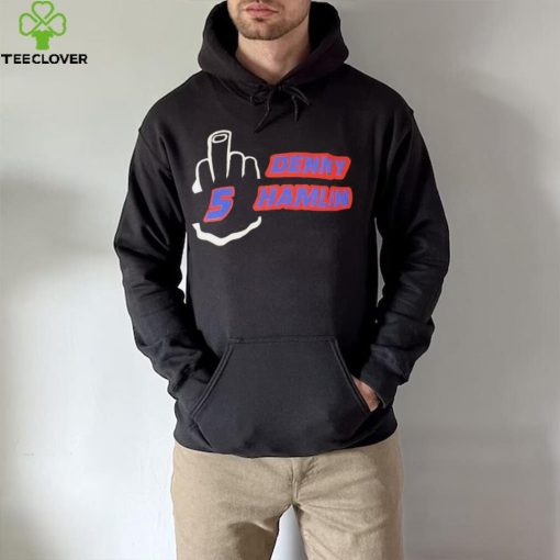 Denny Hamlin 5 Middle finger hoodie, sweater, longsleeve, shirt v-neck, t-shirt]