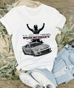 Denny Hamlin Checkered Flag Sports 2023 Bass Pro Shops Night Race Winner Long Sleeve T Shirt Gray