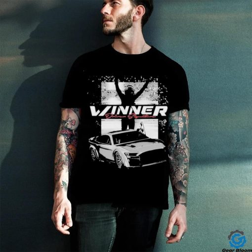 Denny Hamlin Checkered Flag Sports 2024 Toyota Owners 400 Race Win T Shirt