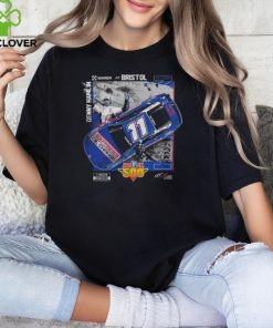 Denny Hamlin Checkered Flag Sports Charcoal 2024 Food City 500 Race Win T Shirt