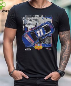 Denny Hamlin Checkered Flag Sports Charcoal 2024 Food City 500 Race Win T Shirt