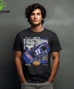 Denny Hamlin Checkered Flag Sports Charcoal 2024 Food City 500 Race Win T Shirt