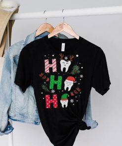 Dental Ho Ho Ho Reindeer Santa Elf Merry Christmas shirt