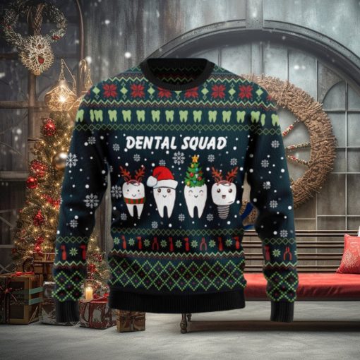 Dental Squad Ugly Christmas Sweater Style Gift For Men And Women