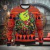 Detroit Lions 12 Grinch Xmas Day Christmas Ugly Sweater