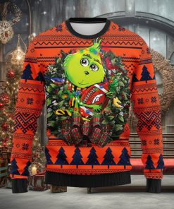 Denver Brocos Grinch Hug Christmas Ugly Sweater