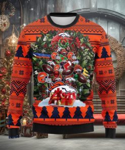 Denver Brocos Tree Ugly Christmas Fleece Sweater