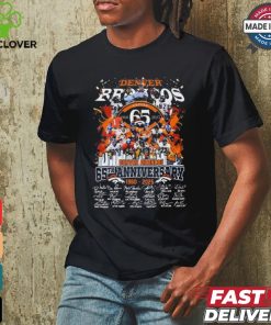 Denver Broncos 1960 2025 Be Grateful For The Legacy And The Memories Signatures Shirt