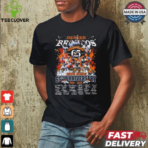 Denver Broncos 1960 2025 Be Grateful For The Legacy And The Memories Signatures Shirt