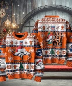 Denver Broncos 2024 They Not Like Us Broncos Christmas Ugly Sweater