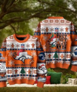 Denver Broncos 2024 They Not Like Us Broncos Christmas Ugly Sweater