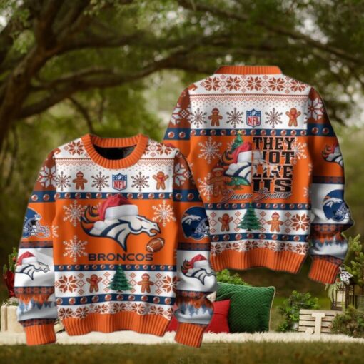 Denver Broncos 2024 They Not Like Us Broncos Christmas Ugly Sweater