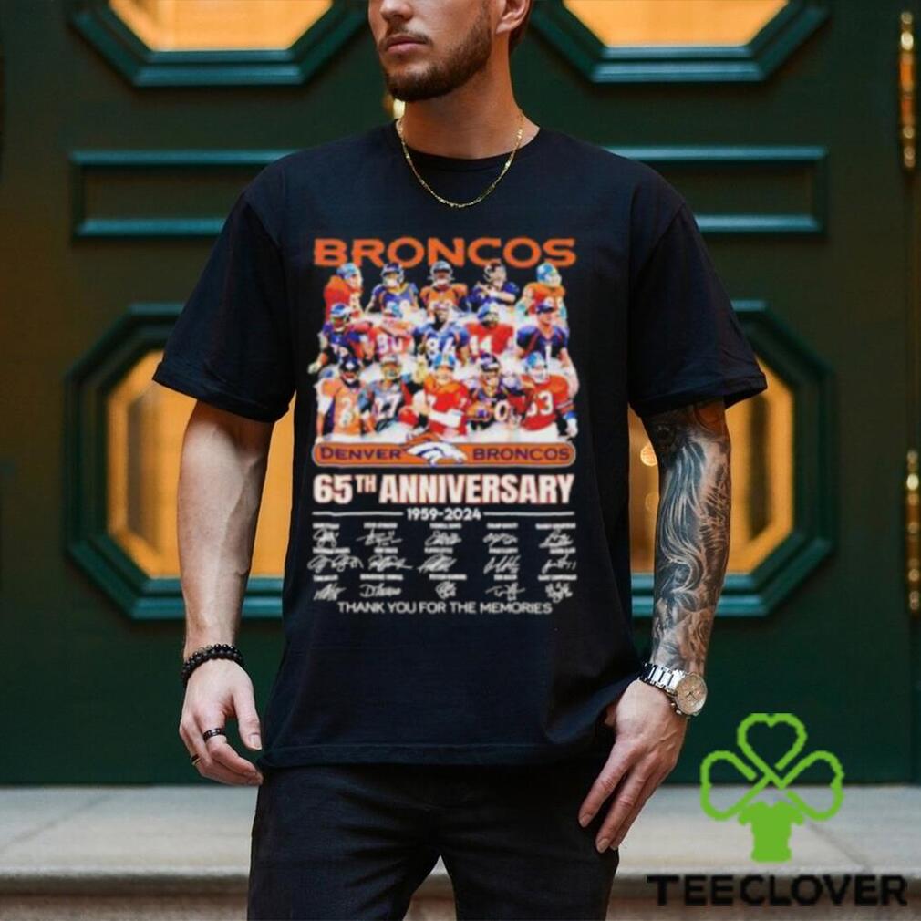 Denver Broncos 65th Anniversary 1959 2024 Thank You For The Memories T Shirt Denver Broncos 65th Anniversary 1959 2024 Thank You For The Memories T Shirt