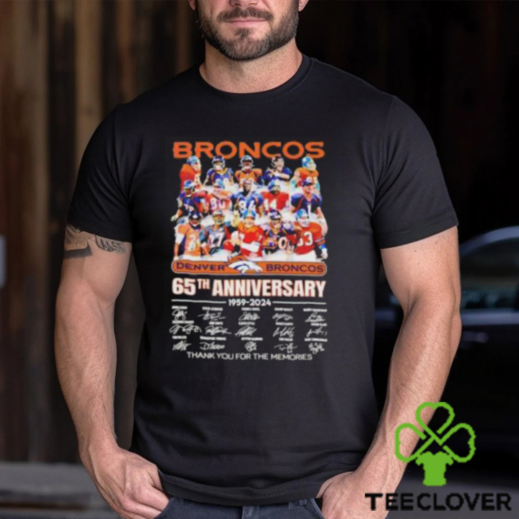Denver Broncos 65th Anniversary 1959 2024 Thank You For The Memories T Shirt Denver Broncos 65th Anniversary 1959 2024 Thank You For The Memories T Shirt