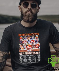 Denver Broncos 65th Anniversary 1959 2024 Thank You For The Memories T Shirt