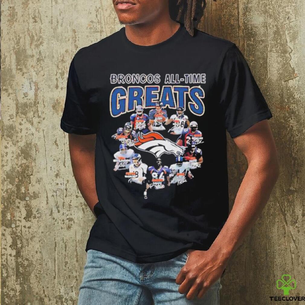 Denver Broncos All Time Greats Signatures Shirt