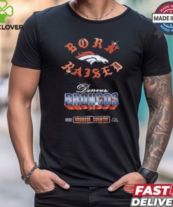 Denver Broncos Born x Raised Black Chrome Rocker Shirt