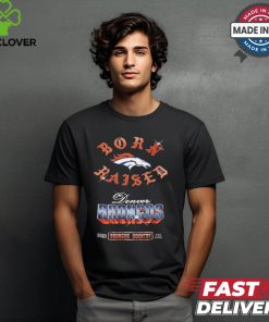 Denver Broncos Born x Raised Black Chrome Rocker Shirt