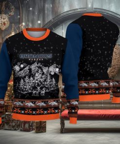 Denver Broncos Christmas Mountain Hot Trending Ugly Sweater For Fans