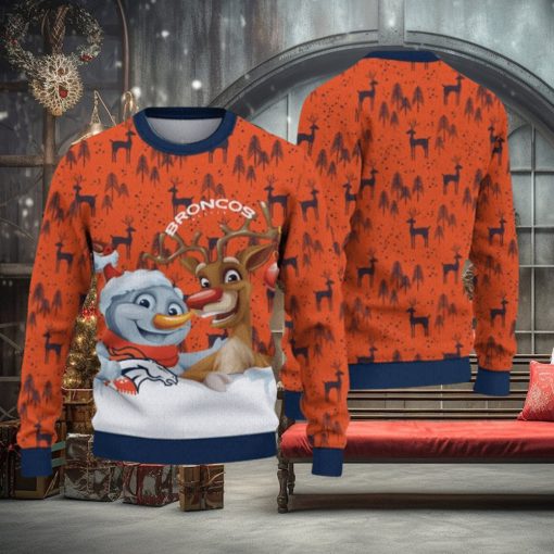 Denver Broncos Christmas Reindeer Hot Trending Ugly Sweater Ideal Gift For Fans