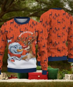 Denver Broncos Christmas Reindeer Hot Trending Ugly Sweater Ideal Gift For Fans