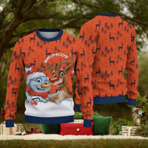 Denver Broncos Christmas Reindeer Hot Trending Ugly Sweater Ideal Gift For Fans