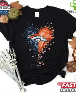 Denver Broncos Crystal Heart Shirt