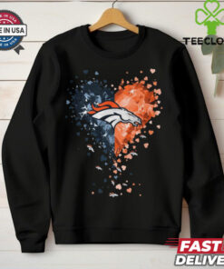 Denver Broncos Crystal Heart Shirt