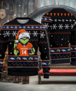 Denver Broncos Custom Chrismas Ugly Sweater