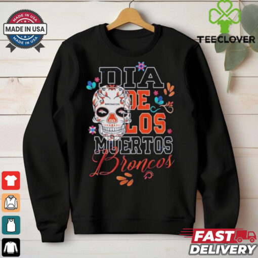 Denver Broncos Dia De Los Muertos Shirt