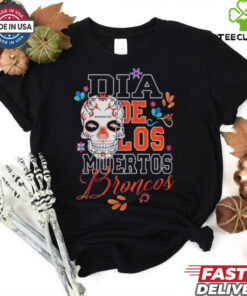 Denver Broncos Dia De Los Muertos Shirt