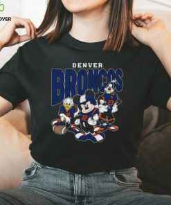Denver Broncos Football Mickey Donald Duck And Goofy Football Team Vintage Shirt