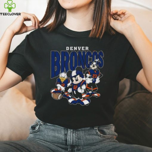Denver Broncos Football Mickey Donald Duck And Goofy Football Team Vintage Shirt
