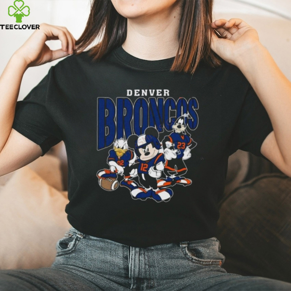 Denver Broncos Football Mickey Donald Duck And Goofy Football Team Vintage Shirt Denver Broncos Football Mickey Donald Duck And Goofy Football Team Vintage Shirt