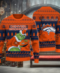 Denver Broncos Grinch Ugly Christmas Sweater