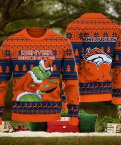 Denver Broncos Grinch Ugly Christmas Sweater