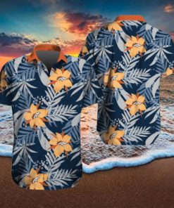 Denver Broncos Hawaiian Tracksuit Floral Outfits Button Down Shirt Beach Shorts
