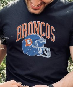 Denver Broncos Helmet Retro _ Vintage Denver Broncos T Shirt
