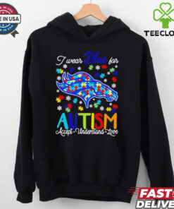 Denver Broncos I wear blue for Autism accept understand love shirt