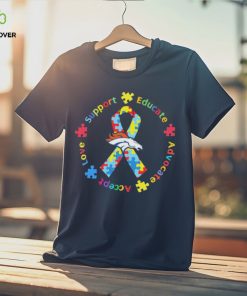 Denver Broncos Love Support Educate Advocate Accept Autism Awareness Shirt